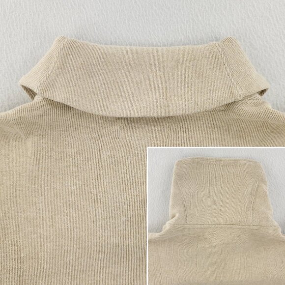 Polo Ralph Lauren Vintage Shawl Neck Sweater Pony Cotton Dry Cleaned Men's Large - Picture 12 of 13
